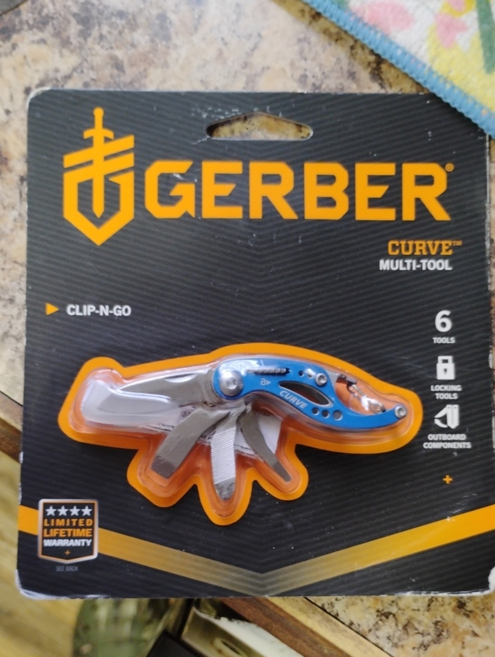 Gerber Multi-tool in packaging